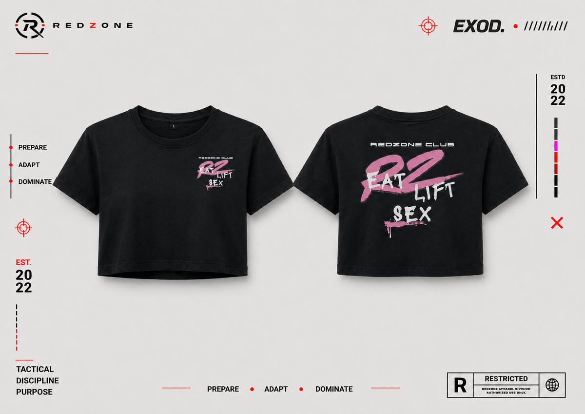 Crop top Eat lift S*x