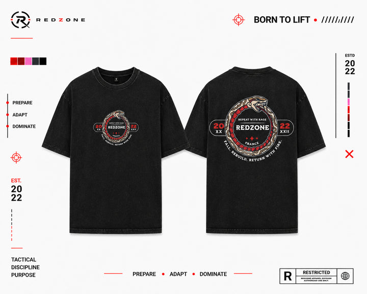 T-shirt Repeat with rage