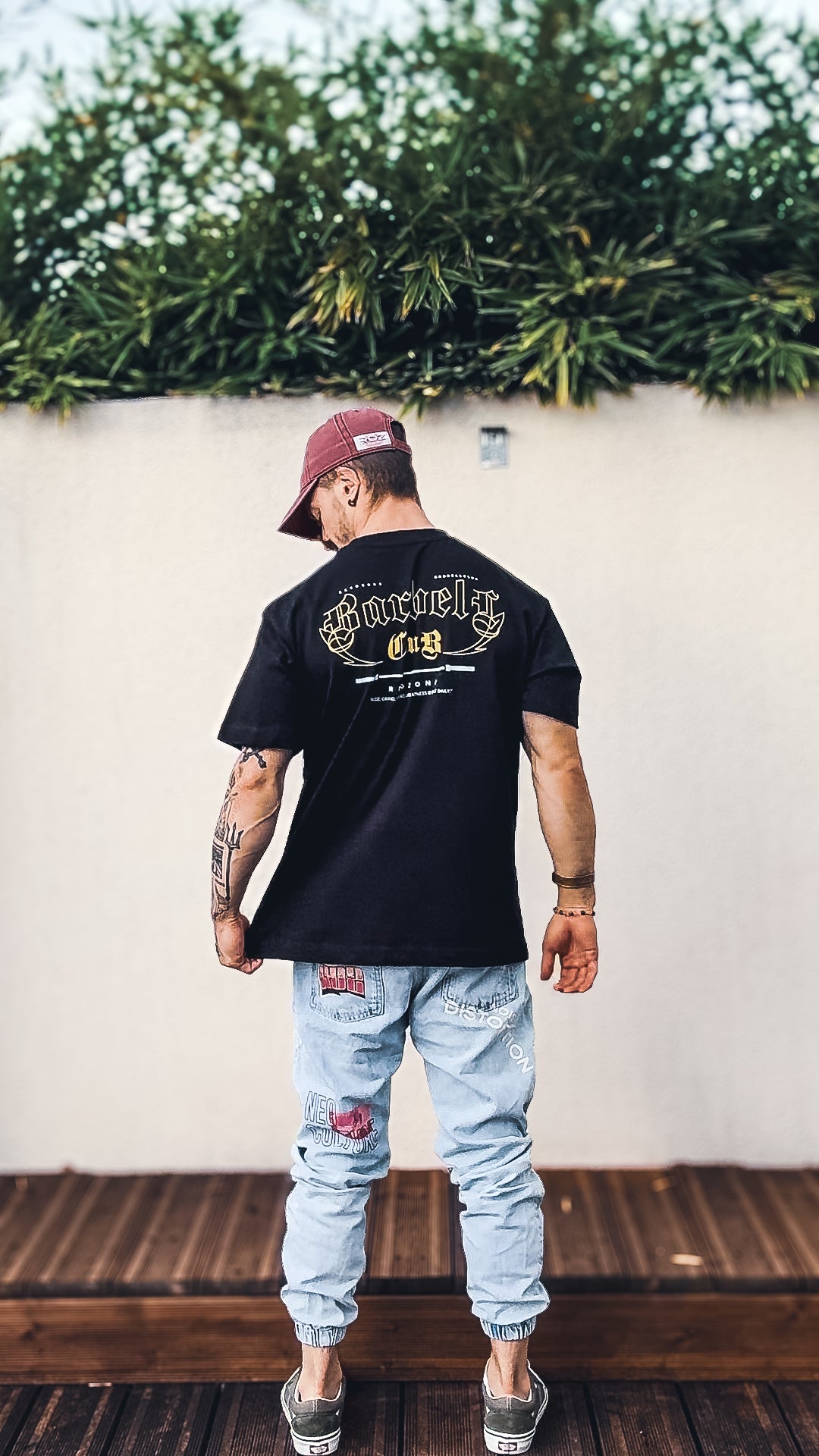 T-shirt Barbell club vintage