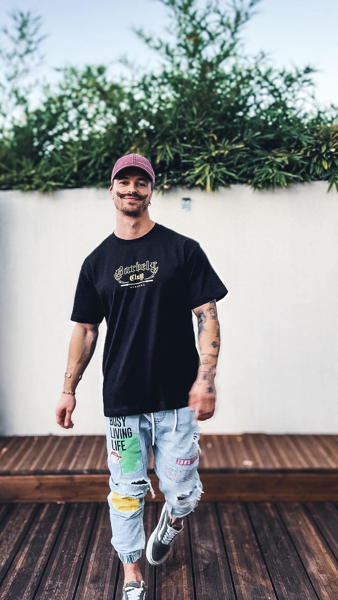 T-shirt Barbell club vintage